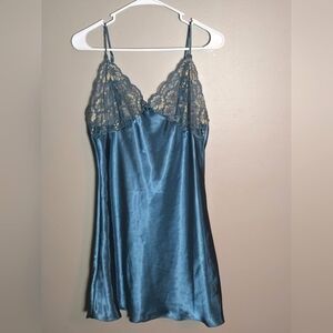 Vintage Inner Most Sears Lace Top Lingerie Nightie Slip Dress, Size Medium